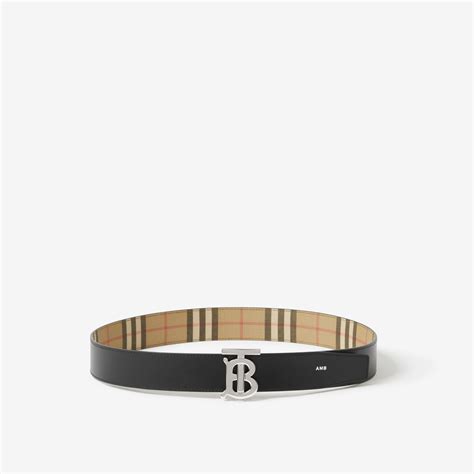 burberry monogram motif check belt